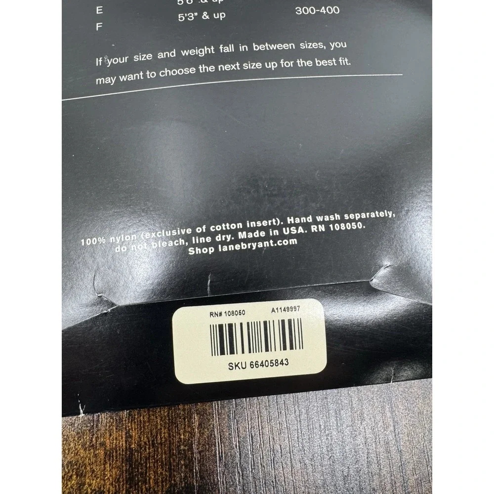2 Lane Bryant Daysheer Pantyhose Size D Beige Invisible Reinforced Toe NOS